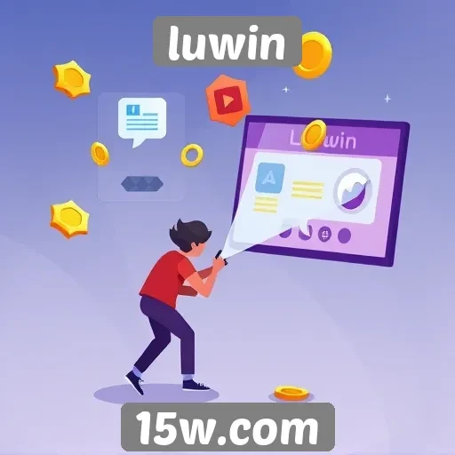 Recursos de gamificação do site luwin para usuários